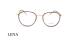 عینک طبی گربه ای لنا - LENA LE480 - طلایی بفش - عکاسی وحدت - زاویه روبرو