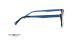 عینک طبی رویه دار سنترواستایل فریم کائوچویی بیضی رنگ مشکی و دسته های آبی - عکس از زاویه کنار