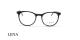 عینک طبی گرد لنا - LENA LE520 - مشکی - عکاسی وحدت - زاویه روبرو