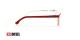 عینک طبی مستطیلی دیزل - DIESEL DL5226 - قرمز - عکاسی وحدت - زاویه کنار