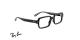 عینک طبی کائوچویی ری بن فریم مستطیلی و ضخیم - عکس از زاویه روبروعینک طبی کائوچویی ری بن فریم مستطیلی و ضخیم - عکس از زاویه کنار