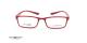 عینک مطالعه نیمه مستطیلی سنترو استایل فریم مستطیلی کائوچویی قرمز رنگ - عکس از زاویه روبرو