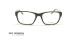 عینک طبی کائوچویی روی رابسون  ROYROBSON 60021 - مشکی سبز - عکاسی وحدت - زاویه روبرو