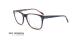 عینک طبی کائوچویی روی رابسون ROYROBSON 60049 - مشکی قرمز - عکاسی وحدت - زاویه سه رخ 