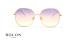 عینک آفتابی پروانه ای چند ضلعی بولون - BOLON BL7083 - طلایی - عکاسی وحدت - زاویه روبرو
