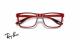 عینک طبی کائوچویی قرمز ری بن فراری - زاویه دسته بسته