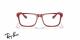 عینک طبی کائوچویی قرمز ری بن فراری - زاویه روبرو
