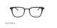 عینک طبی مربعی دیویدوف DAVIDOFF 92044 - مشکی مات - عکاسی وحدت - زاویه روبرو