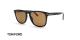 عینک آفتابی کائوچویی تام فورد - Tom Ford TF930 Gerad - فریم مشکی و عدسی قهوه ای - عکس زاویه سه رخ