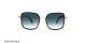 عینک آفتابی کائوچویی پروانه‌ای آناهیکمن فریم مشکی و عدسی سورمه ای طیف دار - عکس از زاویه روبرو