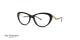 عینک طبی کائوچویی آنا هیکمن - رنگ بدنه مشکی - عکاسی وحدت - زاویه سه رخ
