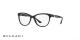 عینک طبی بولگاری - کالکشن دیوا - رنگ مشکی - زاویه سه رخ