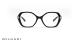 عینک طبی فوق لاکچری روکش طلای لیمیتد ادیشن دسته طلایی بدنه مشکی بولگاری - عکاسی وحدت - زاویه سه رخ