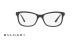 عینک طبی کائوچویی مشکی رنگ بولگاری - زاویه روبرو