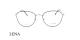 عینک طبی چندضلعی لنا - LENA LE451 - رنگ نقره ای - عکاسی وحدت - عکس زاویه روبرو
