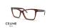 عینک طبی قهوه ای هاوانا سلین - عکاسی عینک وحدت - زاویه سه رخ