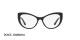 عینک طبی کائوچویی مشکی رنگ گربه ای دولچه گابانا - زاویه روبرو