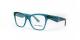 عینک طبی دولچه و گابانا فریم کائوچویی گربه ای بزرگ رنگ آبی لاجوردی شفافا - عکس از زاویه سه رخ