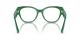 عینک طبی دولچه و گابانا فریم کائوچویی گربه ای به رنگ سبز چمنی - عکس از داخل عینک