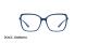 عینک طبی مربعی شکل بزرگ سرمه ای رنگ دولچه گابانا - زاویه روبرو