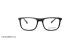 عینک طبی امپریو آرمانی فریم کائوچویی ویفیرر رنگ مشکی  - عکاسی وحدت -  عکس از زاویه رو به رو