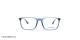 عینک طبی امپریو آرمانی فریم کائوچویی مربعی رنگ آبی  - عکاسی وحدت -  عکس از زاویه رو به رو