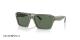 عینک آفتابی مستطیلی شیشه‌ای امپریو آرمانی - Emporio Armani EA4186 با بدنه سبز و عدسی سبز -‌ سه‌رخ