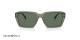 عینک آفتابی مستطیلی شیشه‌ای امپریو آرمانی - Emporio Armani EA4186 با بدنه سبز و عدسی سبز -‌ سه‌رخ