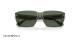 عینک آفتابی مستطیلی شیشه‌ای امپریو آرمانی - Emporio Armani EA4186 با بدنه سبع و عدسی سبز -‌ بالا