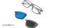 عینک طبی امپریو آرمانی با کاور آفتابی - EMPORIO ARMANI EA4189U - به رنگ خاکستری مات با باور آبی و دودی