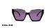 عینک آفتابی پروانه‌ای زنانه پلیس - Police GEM1 SPLL33 -با بدنه قهوه‌ای هاوانا و عدسی بنفش - زاویه روبرو