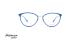 عینک طبی کائوچویی هیکمن - رنگ بدنه آبی - عکاسی وحدت - زاویه رو به رو