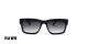 عینک آفتابی کائوچویی مستطیلی هاوک رنگ مشکی شیشه مشکی طیف دار - عکاسی وحدت - عکس زاویه رو به رو