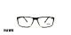 عینک طبی مردانه مستطیلی کائوچویی هاوک رنگ مشکی - عکاسی وحدت - عکس از زاویه رو به رو