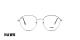 عینک طبی گرد فلزی رنگ نقره ای هاوک - عکاسی وحدت - عکس از زاویه رو به رو