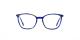 عینک طبی کوالی فریم کائوچویی مربعی رنگ آبی تیره و شفاف ابر و بادی  - عکس از زاویه روبرو