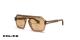 عینک آفتابی شیشه‌ای پلیس لوییس همیلتون - Lewis 33 Police SPLE15 -با بدنه ترنسپرنت قهوه‌ای و عدسی قهوه‌ای - سه‌رخ