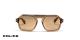 عینک آفتابی شیشه‌ای پلیس لوییس همیلتون - Lewis 33 Police SPLE15 -با بدنه ترنسپرنت قهوه‌ای و عدسی قهوه‌ای - روبرو