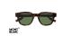 عینک آفتابی مربعی مون بلان با بدنه قهوه‌ای هاوانا و عدسی سبز -زاویه بالا