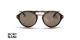 عینک دوپل گرد مون بلان - MONTBLANC MB716 - رنگ قهوه ای هاوانا - اپتیک وحدت - عکس زاویه روبرو