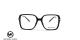 عینک طبی زنانه مربعی رنگ مشکی کائوچویی مایکل کورس - عکاسی وحدت - زاویه رو به رو