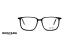 عینک طبی فریم کائوچویی مربعی موستانگ رنگ مشکی - عکاسی وحدت - عکس از زاویه رو به رو