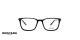 عینک طبی کائوچویی فریم مربعی موستانگ رنگ مشکی - عکاسی وحدت - عکس از زاویه رو به رو