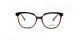 عینک طبی کوالی مدل LISA2 فریم کائوچویی گربه ای قهوه ای تیره و روشن - عکس از زاویه روبرو