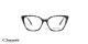 عینک طبی زنانه گربه ای کائوچویی اوسه - OSSE OS13101 - عکس از زاویه روبه رو
