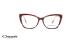 عینک طبی زنانه گربه ای کائوچویی اوسه - OSSE OS13103 - عکس از زاویه روبه رو