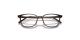 عینک طبی الیور پیپلز فریم کائوچویی مربعی قهوه ای تیره و روشن - عکس از زاویه روبرو