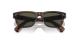 عینک آفتابی الیور پیپلز فریم کائوچویی قهوه ای شفاف و تیره به همراه عدسی سبز - عکس از زاویه بسته عینک