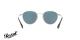 عینک آفتابی فلزی نقره ای با عدسی های آبی رنگ Persol - زاویه داخل
