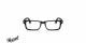 عینک طبی کائوچویی مشکی مستطیل شکل پرسول - زاویه روبرو